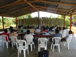 Quechua leaders studying Evangelism in Santo Domingo, Ecuador