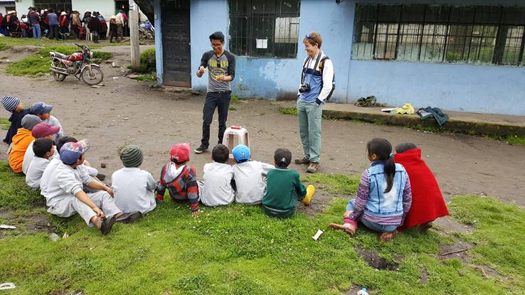 Children ministry at Abide in Christ in Ecuador. 