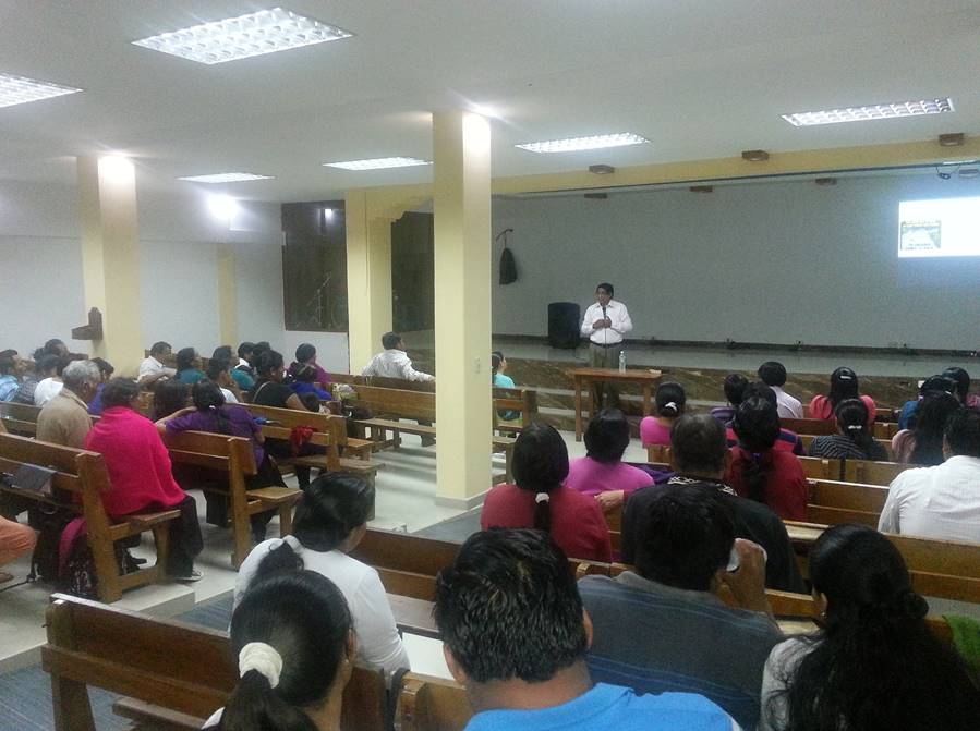 Leadership Conference at evangelical church in Puyo, Ecuador.