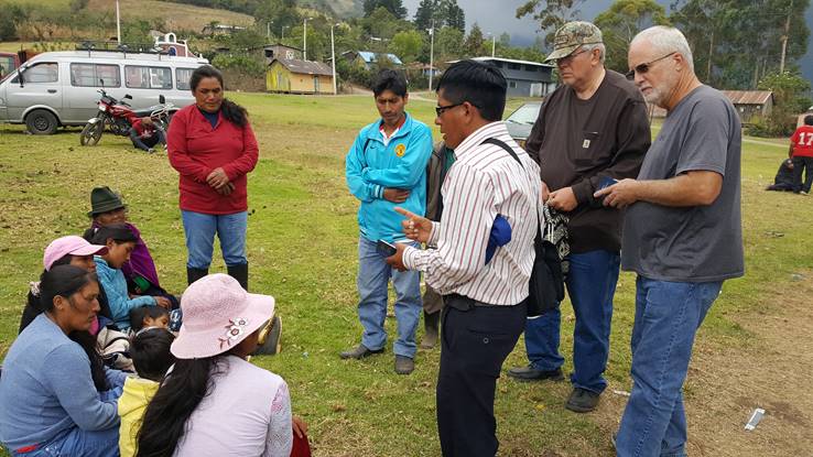 Ecuadorian evangelical pastors witness to God's saving grace through Jesus Christ with Abide in Christ teams.