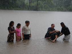 Baptism in rive at Palacaguina