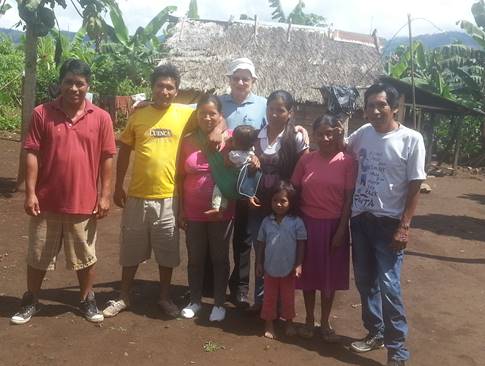 Shuar believers at Chiwias, Ecuador