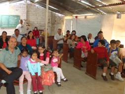 Some of the active menbersof Baptist Church in Chachapoyas, Peru