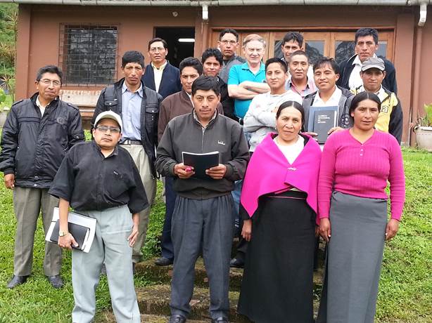 Evangelical church leaders Pallatanga, Ecuador