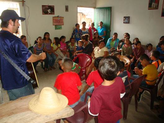 Children worship in home at Abide in Christ Baptist church.