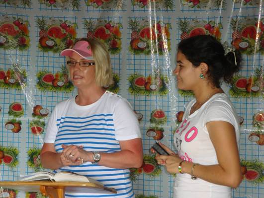Children's Bible studies in Esteli, Nicaragua.