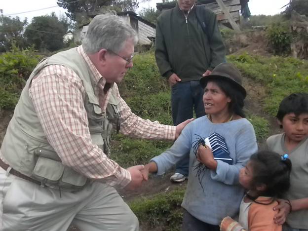 Don Duman on Abide in Christ evangelism team Chimborazo Province, Ecuador.