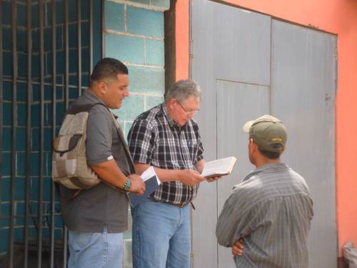 Personal witnessing in Esteli, Nicaragua