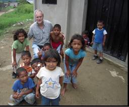 Dr. Howell with children