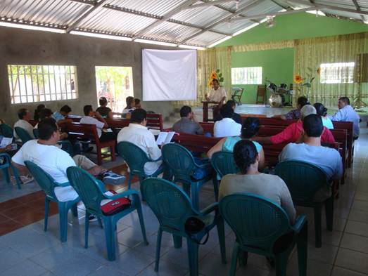 Evangelism workshop Mount Horeb San Rafael de Sur, Nicaragua.
