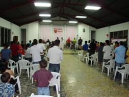 First Baptist Church, Ocotalm Nicaragua, worship service.