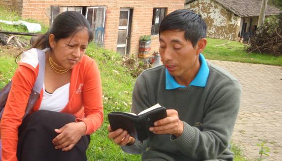 Guaranda, Ecuador personal witnessing class Abide in Chrsit