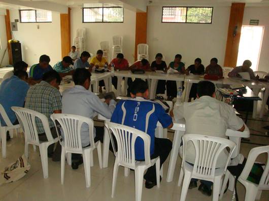 Evangelical seminary students in Guayaquil, Ecuador