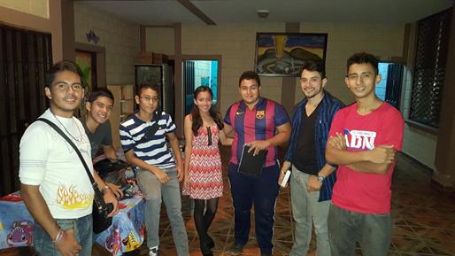 Youth evangelism team at Hebron Baptist Church.