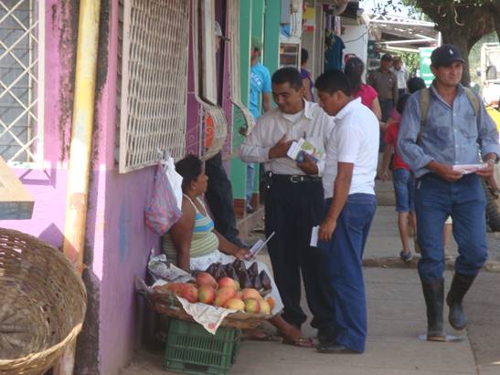 Personal witnessing in Nueva Guinea Nicaragua