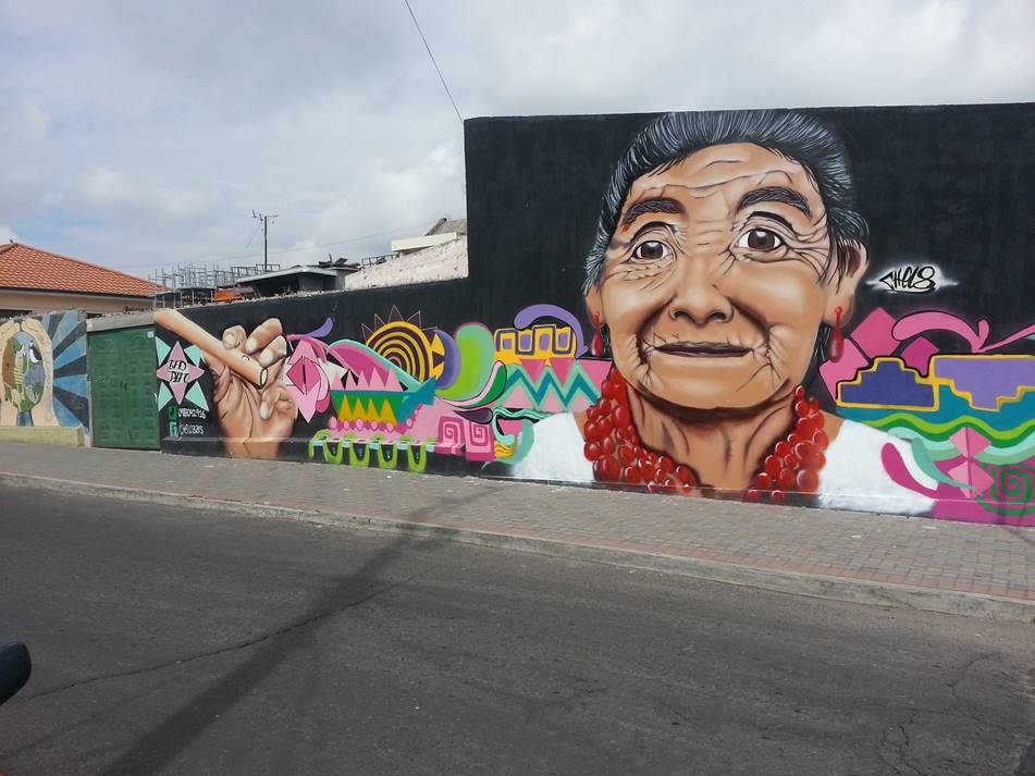 Otovalo, Ecuador mural. 