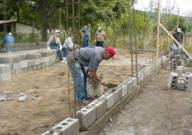 Board member Tommy working on construction Zapotillo Baptist Mission