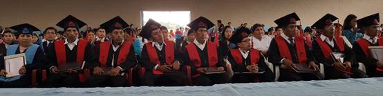 Graduation at Pallatanga, Ecuador Peniel Theological Seminary extension.