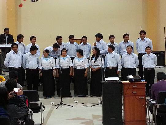 Peniel Theological Seminary students singing at Pastor's Conference.