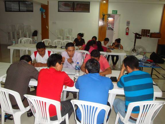 Small group participation at Peniel Seminary.
