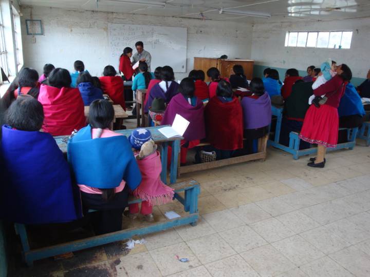 Quechua indian pastor's wives conference 
		Ecuador