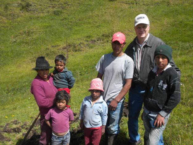 Quichua believers with John Howell Laguna San Martin