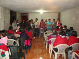 Quechua worship service Riobamba Ecuador.