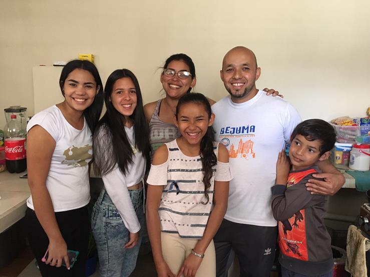 Christian refugees serving Christ in an evangelical church in Ecuador. 