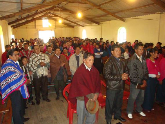 Quichua wedding at Iglesia Tierra Canaan Chimborazo, Ecuador