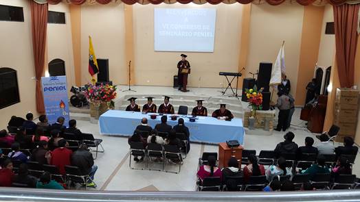 Graduation at Peniel Theological Seminary in Riobamba, Ecuador.