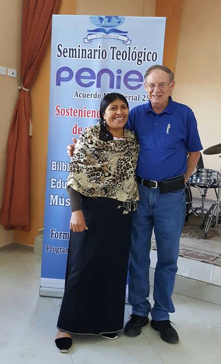 Christian education graduate at Peniel seminary Riobamba, Ecuador
