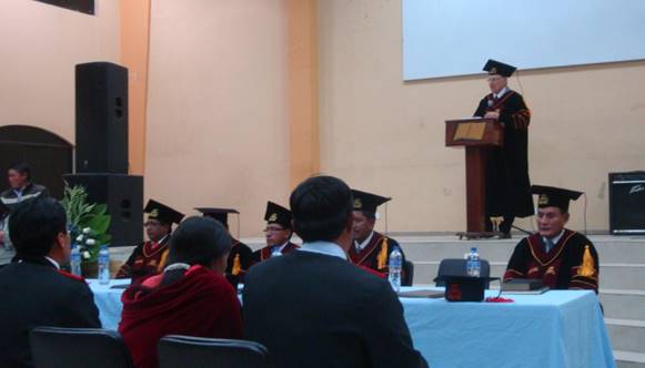 Wil Pounds speaking at Peniel Theological Seminary graduation