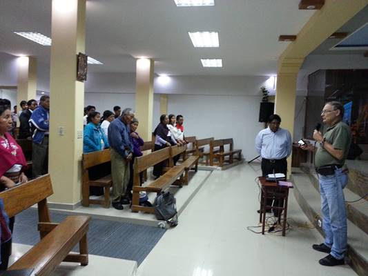 Wil speaking at Puyo evangelism conference.