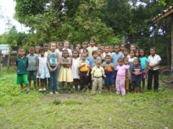 CHILDREN AT NEW BAPTIST MISSION IN ZAPOTILLO